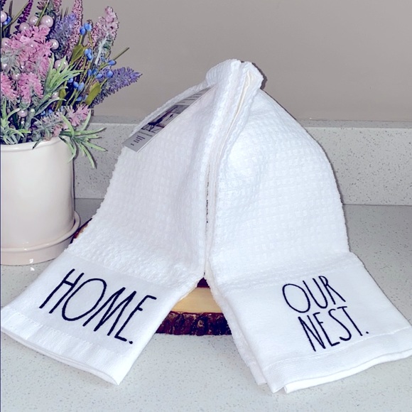 Rae Dunn | Kitchen | Rae Dunn Home Our Nest Embroidered Modern ...